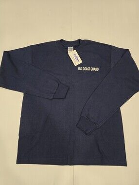 Gildan Navy Blue Ultra Cotton Heavyweight Long Sleeve Tee